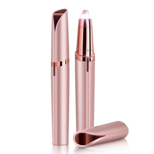 Rose gold cosmetic device on a white background